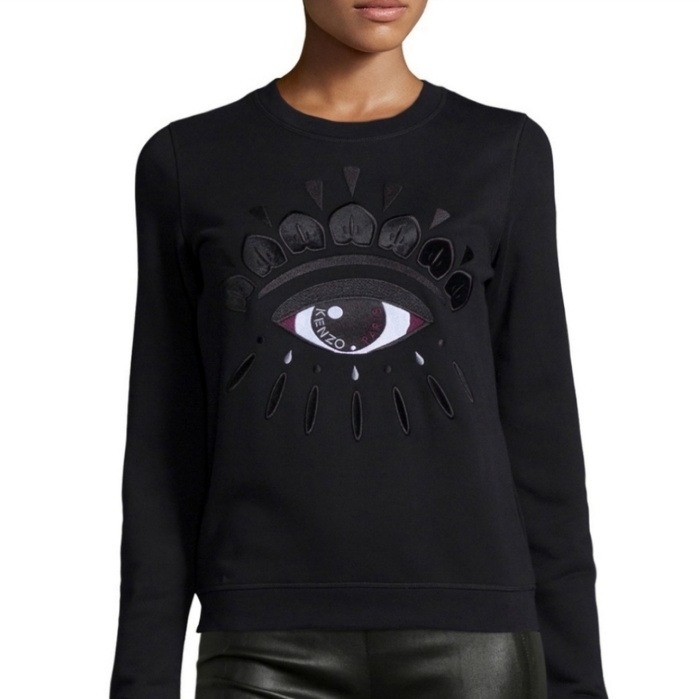 Kenzo eye embroidered top